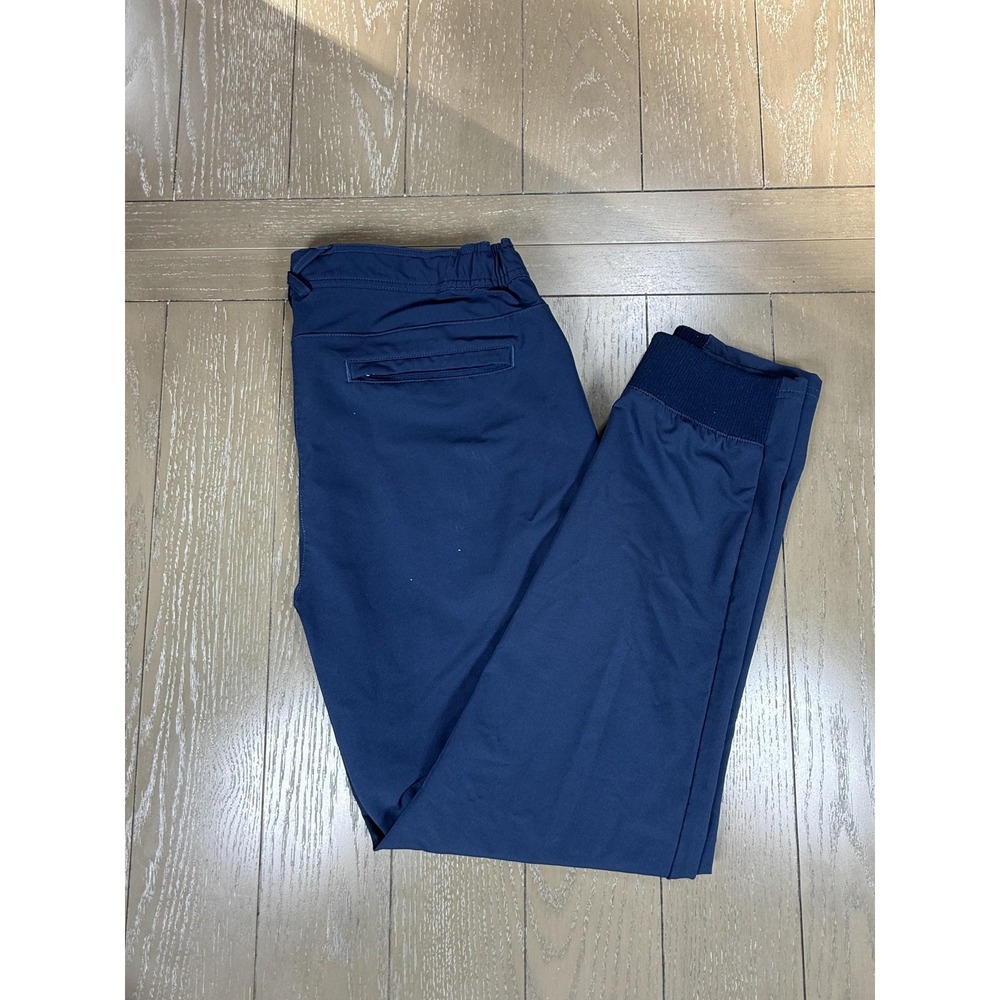 Mack Weldon Pants Mens Medium Blue Joggers‎ Zip Pocket Stretch Cuffed Athletic